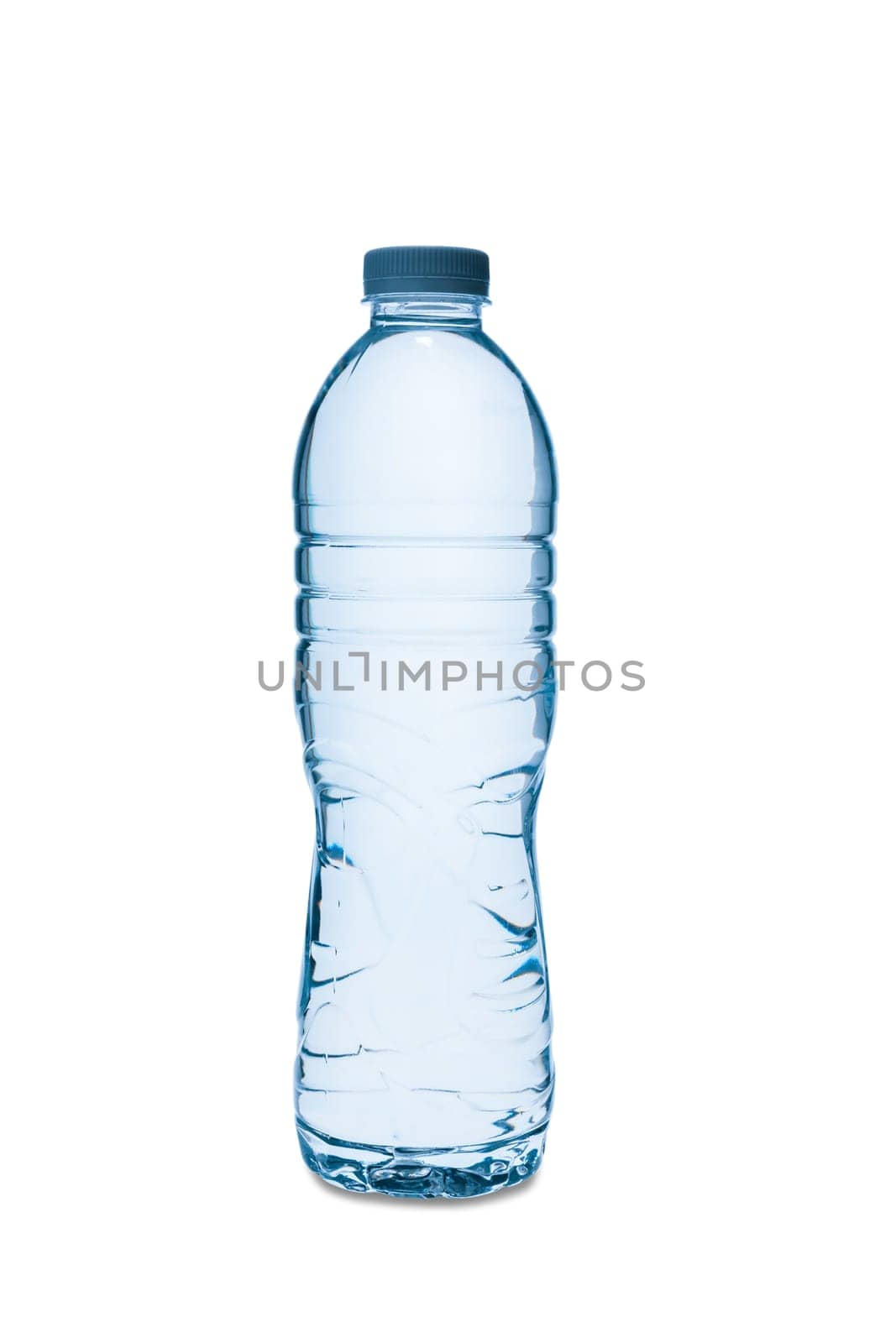 A Plastic bottle with clipping path isolated on a white background.