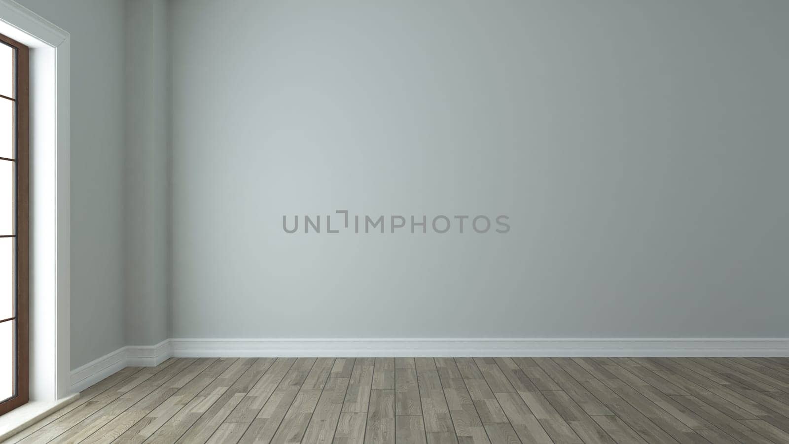 empty room interior design background with window 3d rendering by Sedat SEVEN