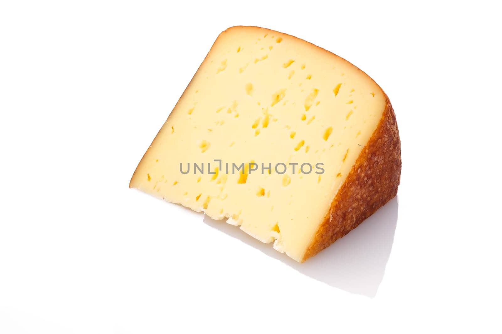 Moutnain cheese white isolated