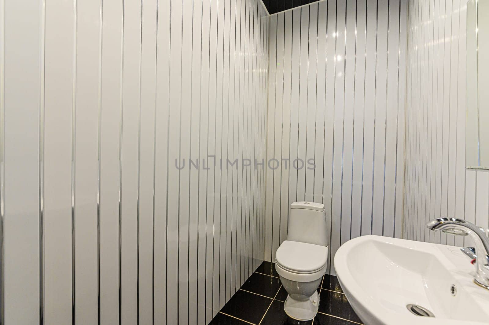 Russia, Moscow- December 05, 2019: interior room apartment modern bright cozy atmosphere. general cleaning, home decoration, bathroom, sink, decoration elements, toilet