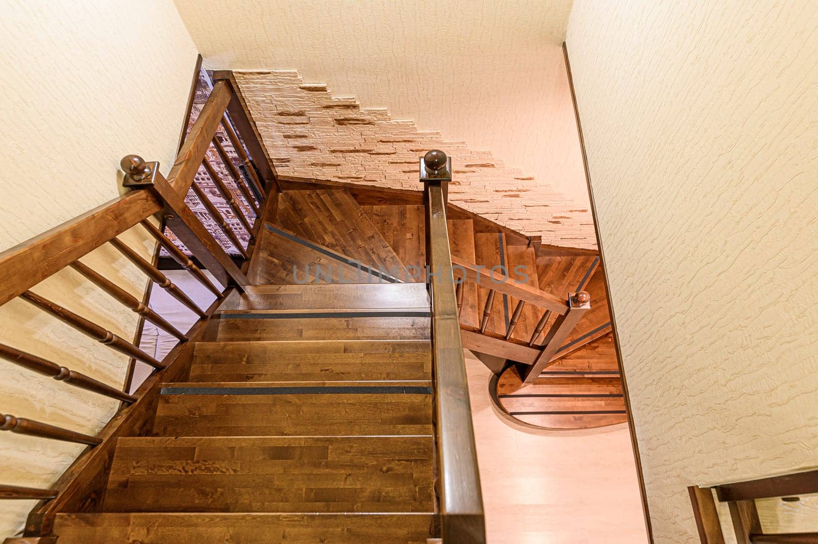 Russia, Moscow- December 05, 2019: interior room apartment modern bright cozy atmosphere. general cleaning, home decoration, preparation of house for sale. stairs, steps
