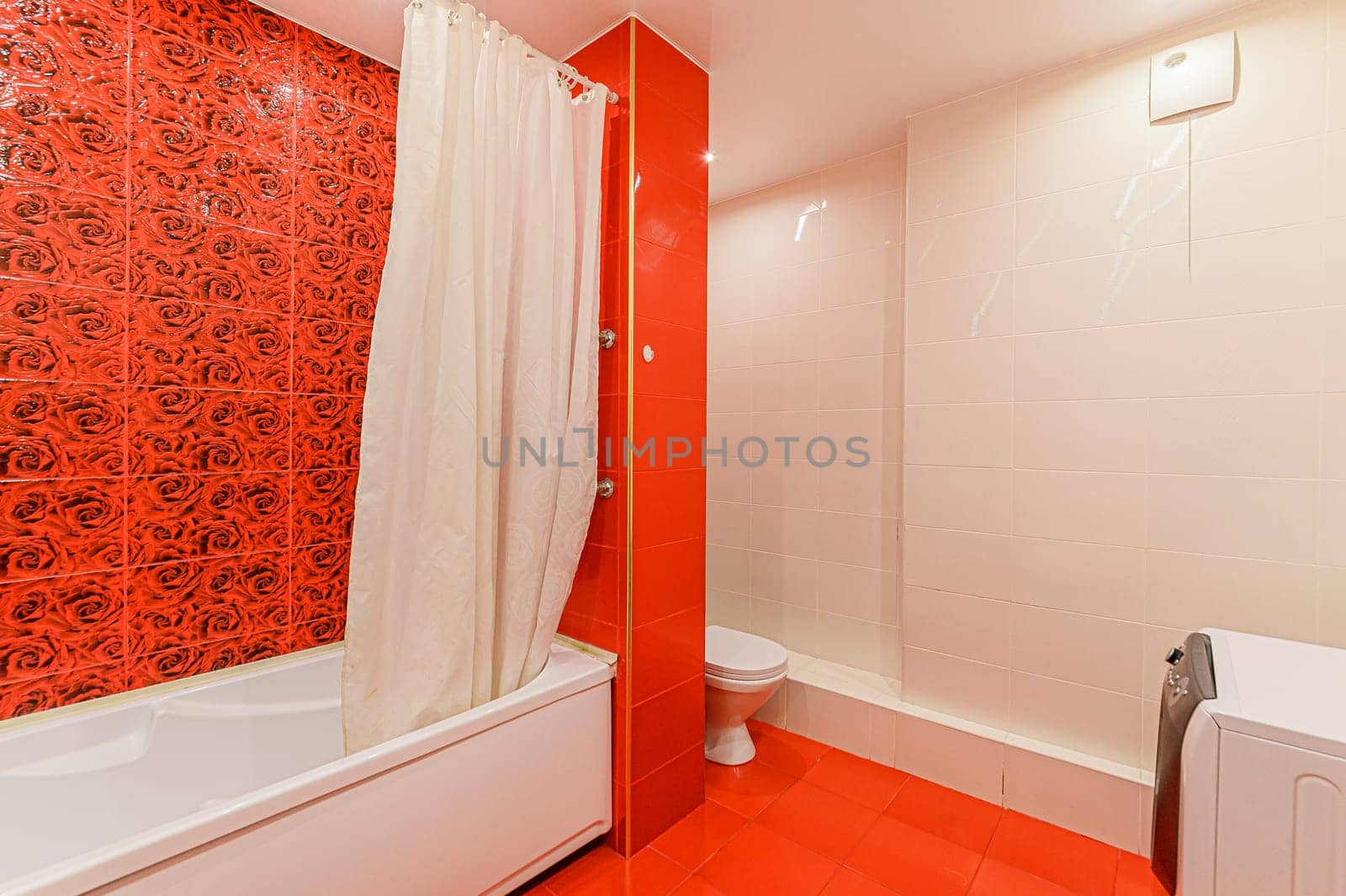 Russia, Moscow- December 05, 2019: interior room apartment modern bright cozy atmosphere. general cleaning, home decoration, preparation of house for sale. bathroom and toilet