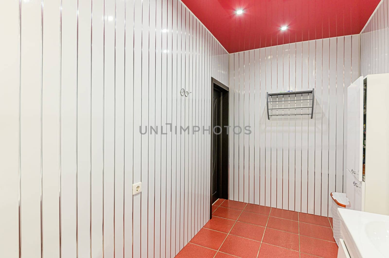 Russia, Moscow- December 05, 2019: interior room apartment modern bright cozy atmosphere. general cleaning, home decoration, bathroom, sink, decoration elements, toilet