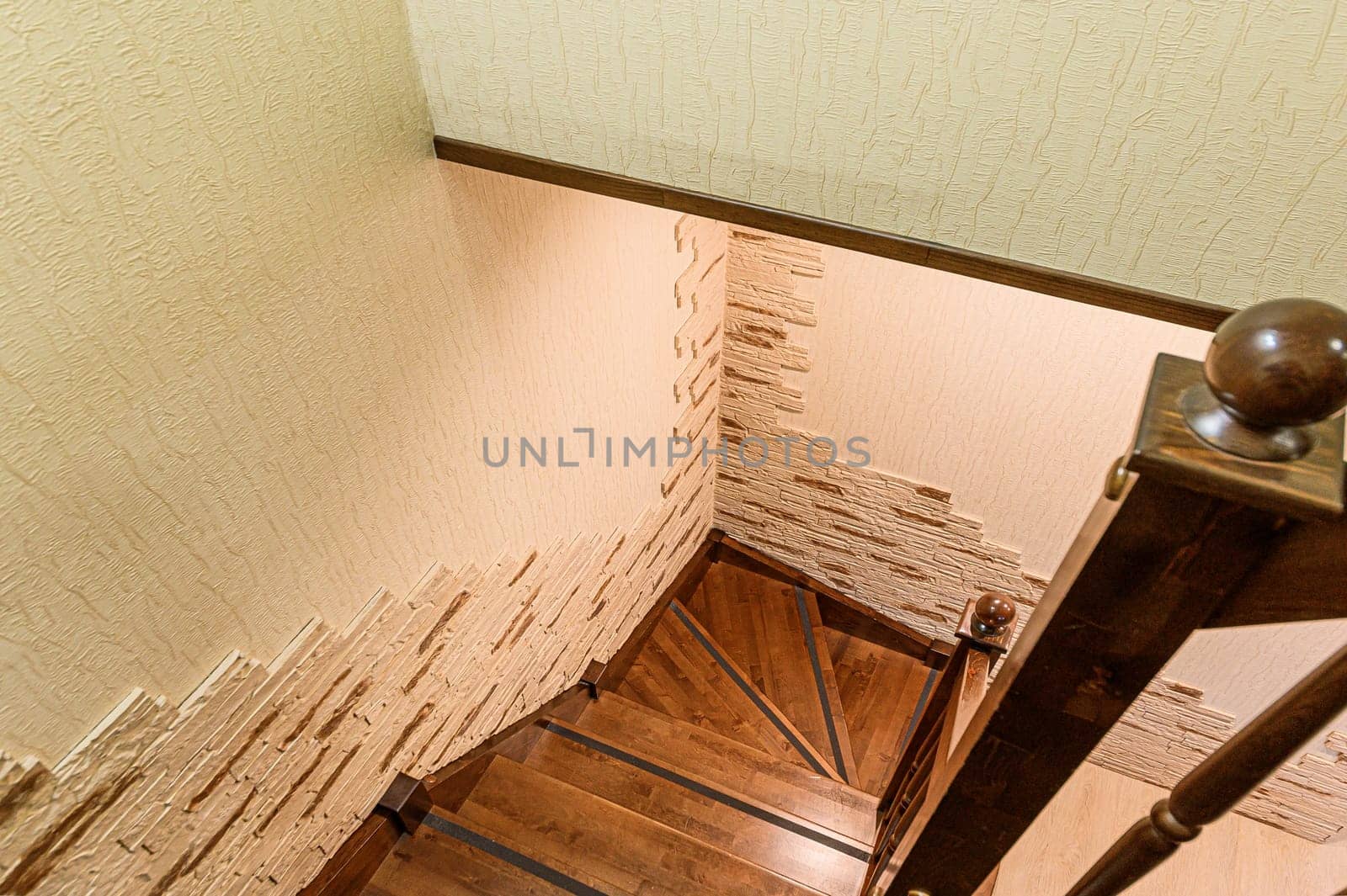 Russia, Moscow- December 05, 2019: interior room apartment modern bright cozy atmosphere. general cleaning, home decoration, preparation of house for sale. stairs, steps