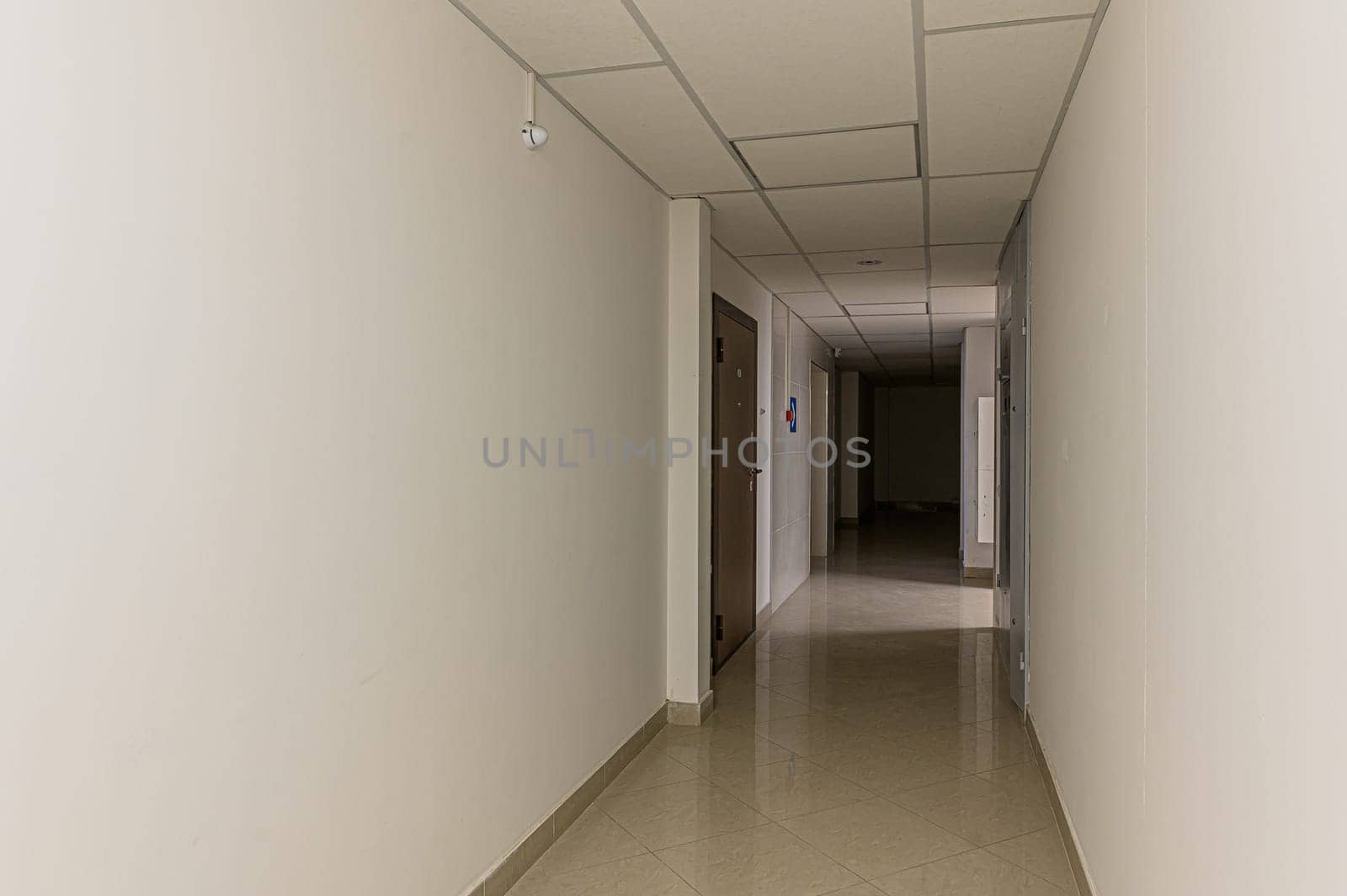Russia, Moscow- December 05, 2019: interior room apartment public place, house entrance. doors, walls, corridors staircase