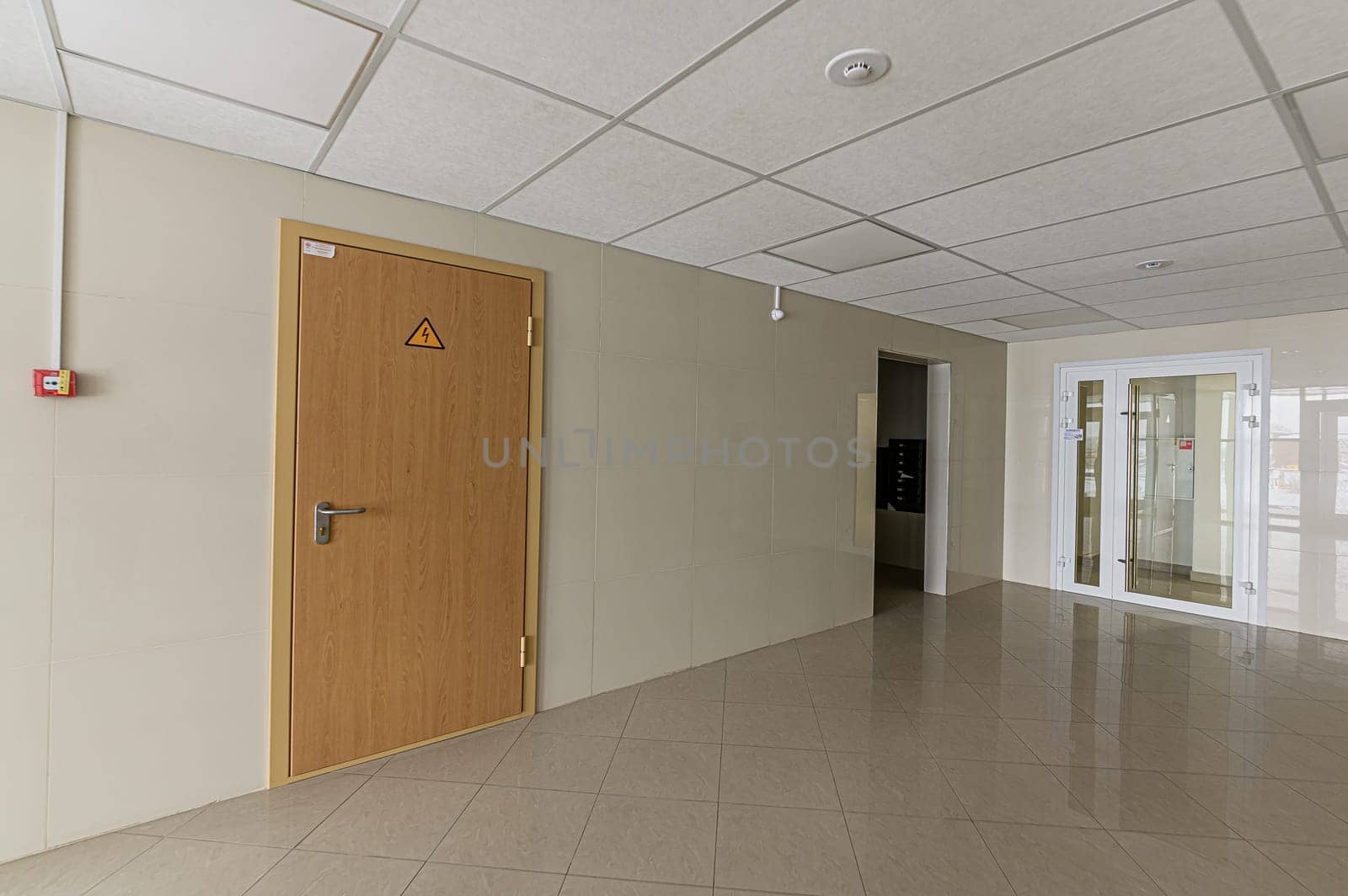 Russia, Moscow- December 05, 2019: interior room apartment public place, house entrance. doors, walls, corridors staircase