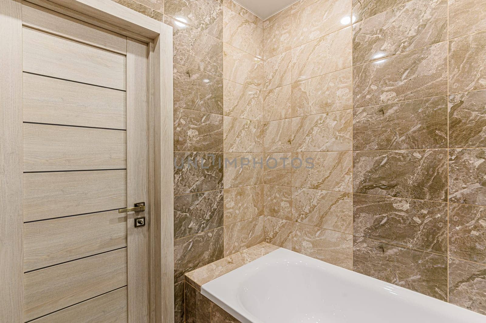 Russia, Moscow- December 05, 2019: interior room apartment modern bright cozy atmosphere. general cleaning, home decoration, preparation of house for sale. bathroom, sink, decoration elements, toilet.