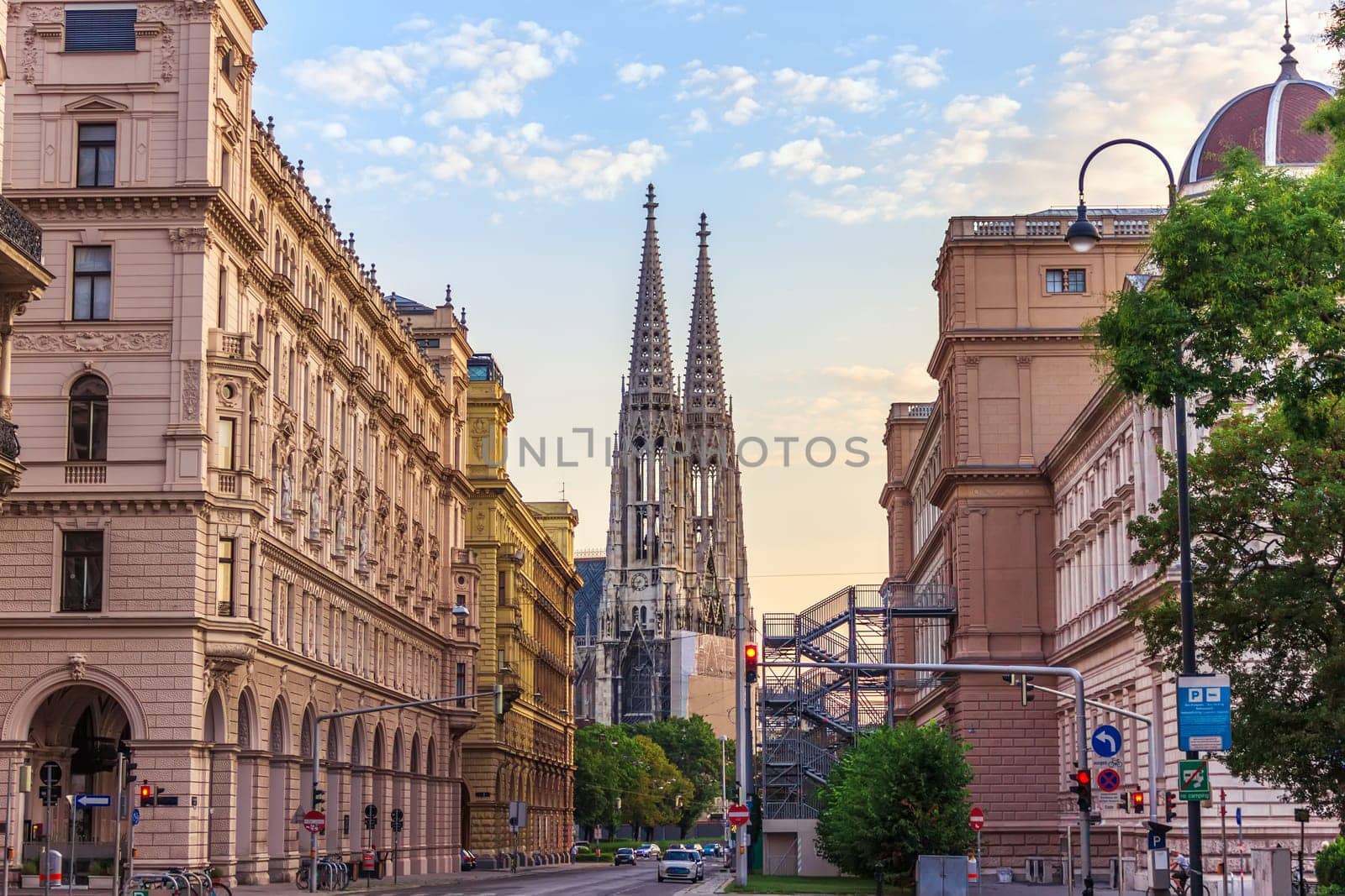 Votive Church or the Votivkirche in the Vienna Ring Road, Austria.