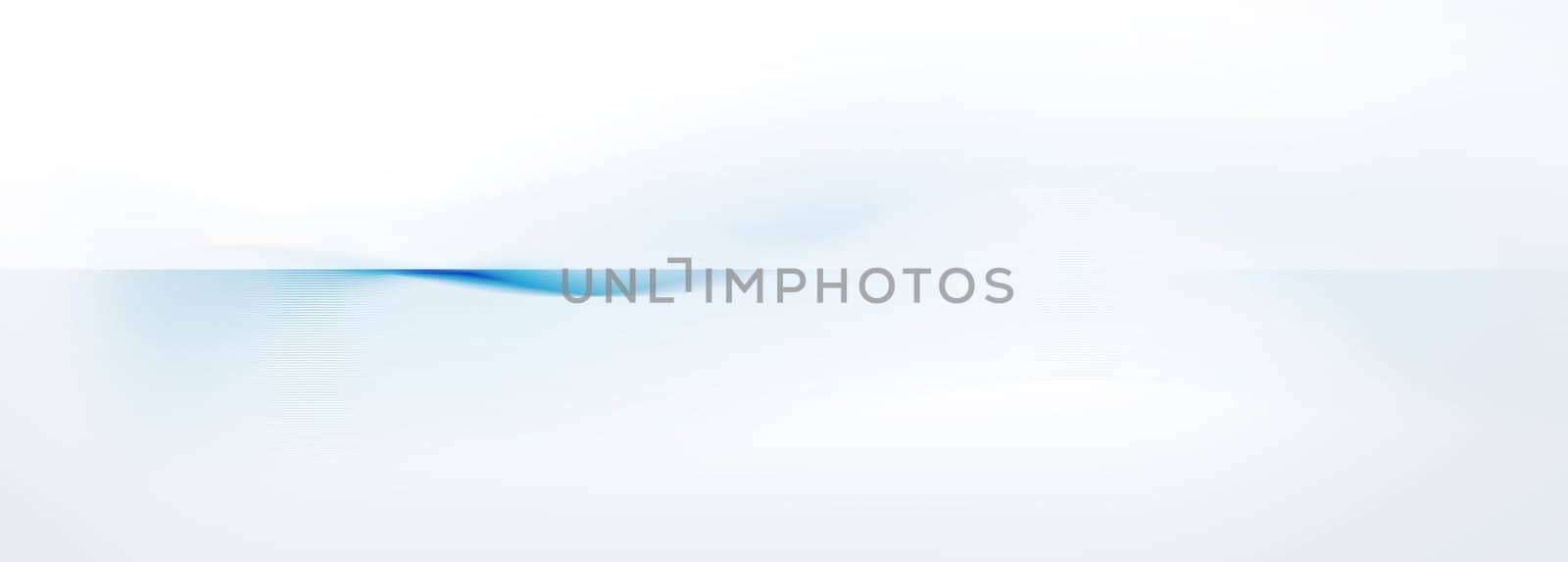 abstract light blue and white motion lines on blurred light blue horizontal background banner