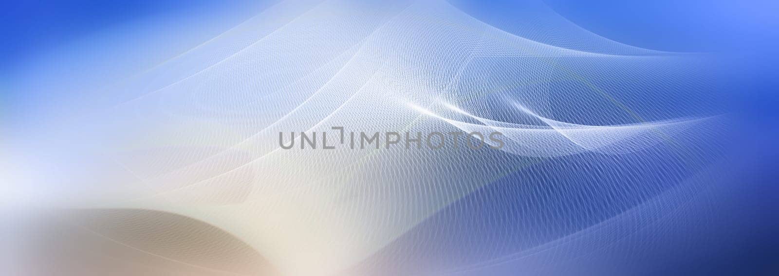 Shifting motion lines and wave shapes filtered. Panoramic view. Contrasting color values. Abstract color gradient background.