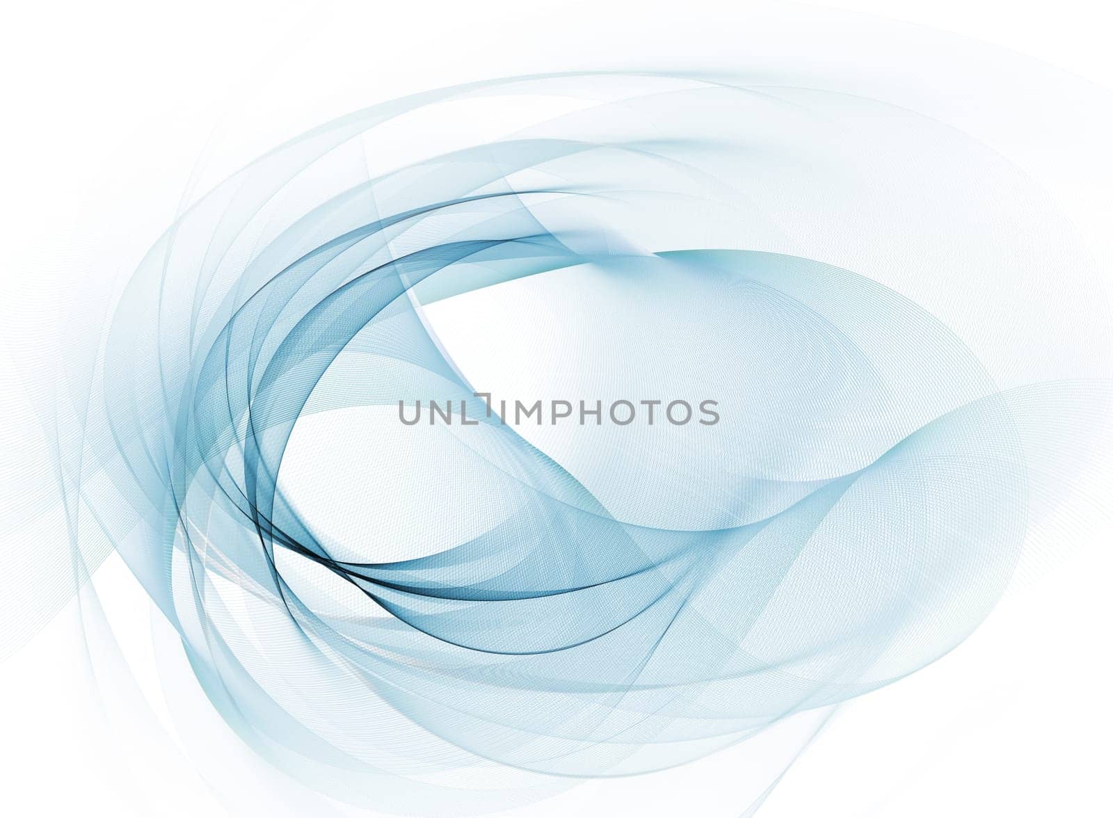 Abstract curved motion lines and wave shapes on bright horizontal gradient background. Shifting line tones, hues and shades. Contrasting blurred color values.