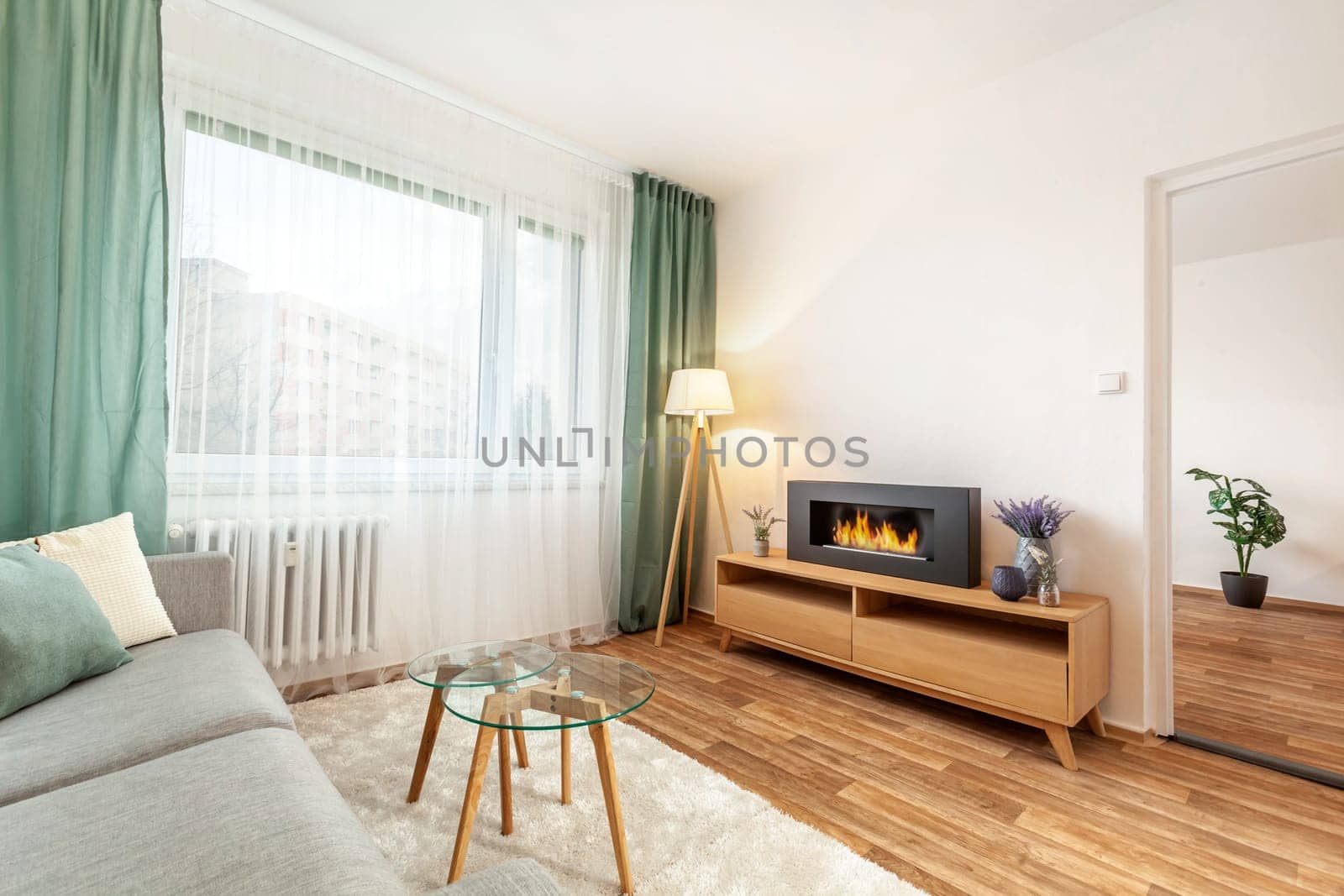Interior photo shoot in a modern apartment. High quality photo