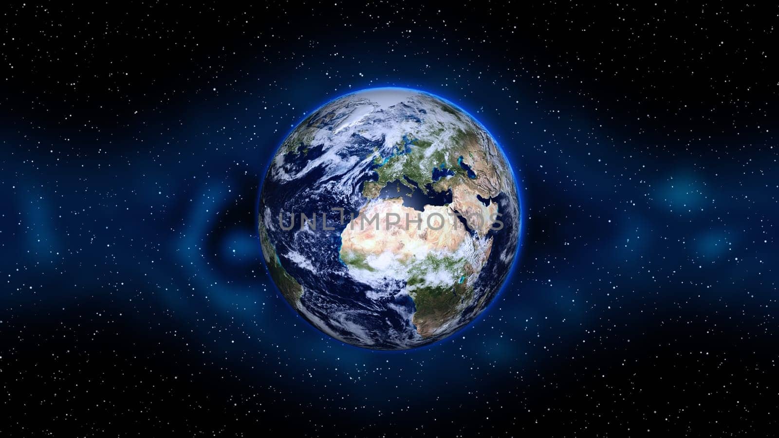 Planet Earth, Globe in space in nebula clouds. Elements of this image are furnished by NASA