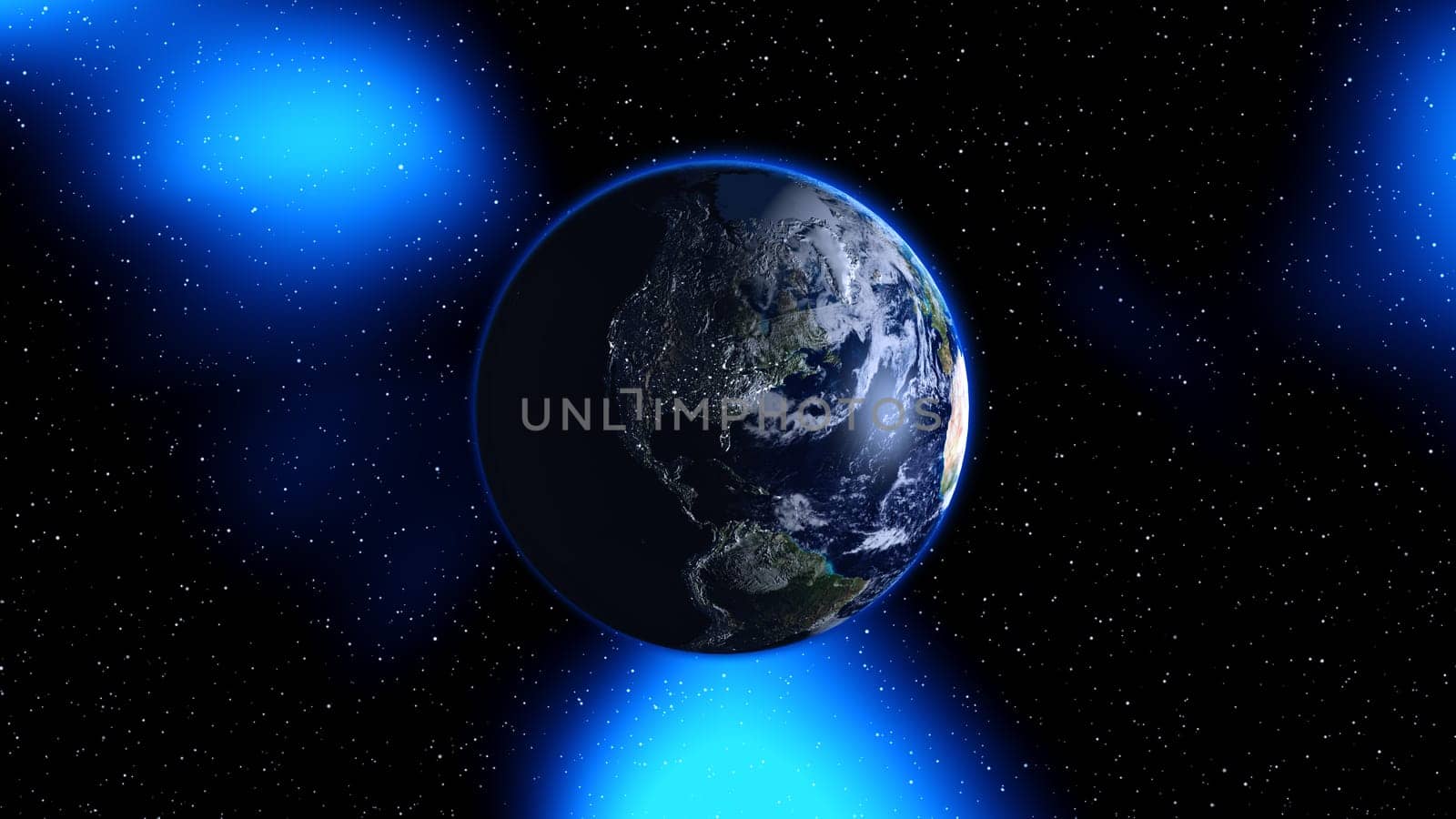 Planet Earth, Globe in space in nebula clouds. Elements of this image are furnished by NASA