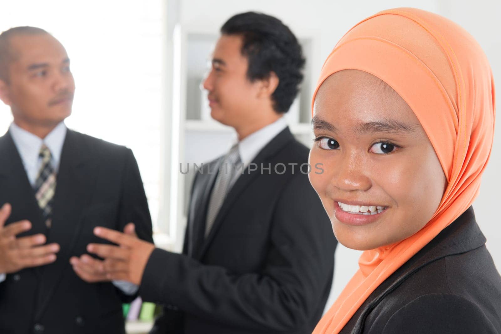 Group of businesspeople inside office room.