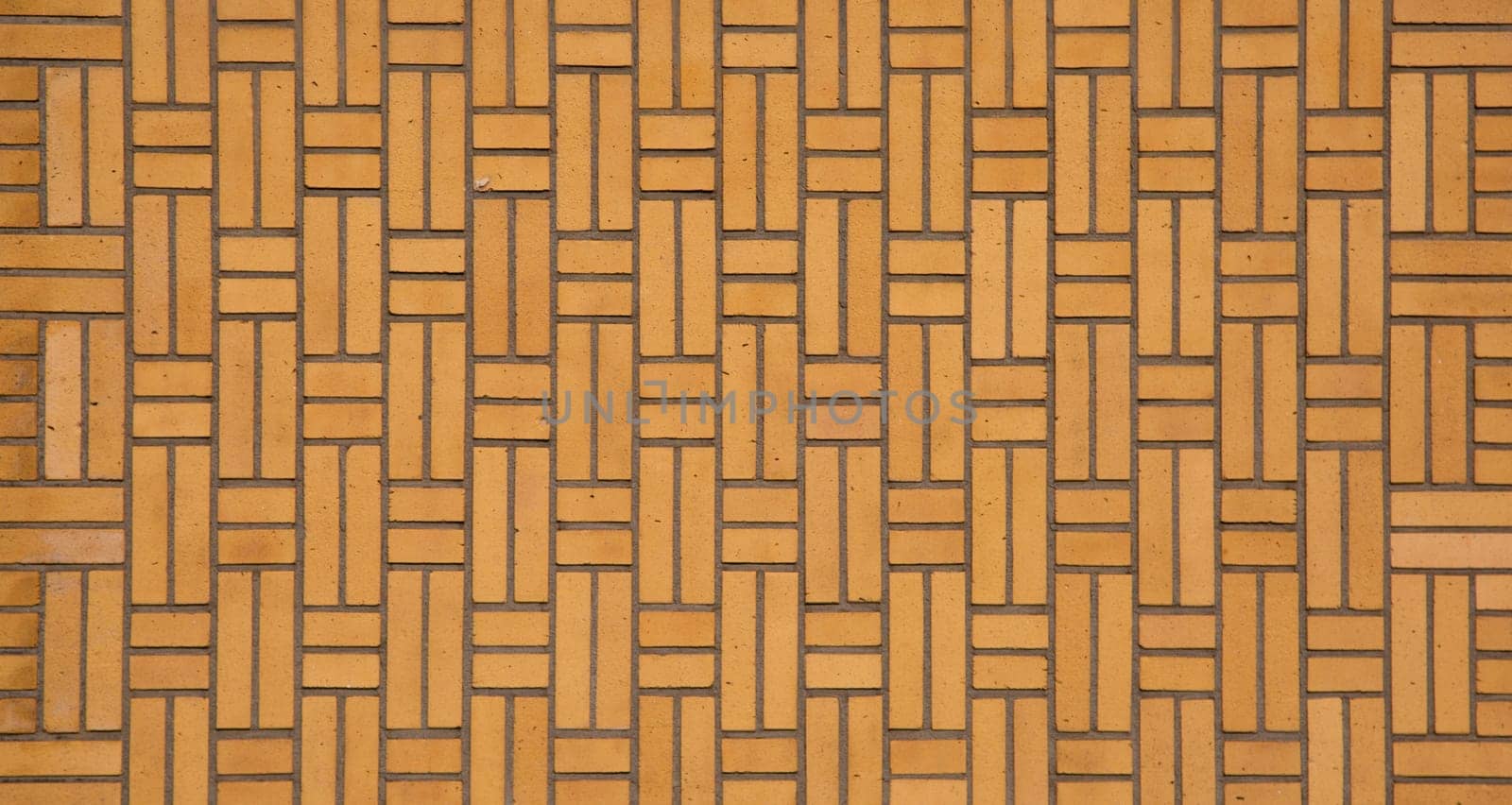 ..Brick wall of a building in art deco style..