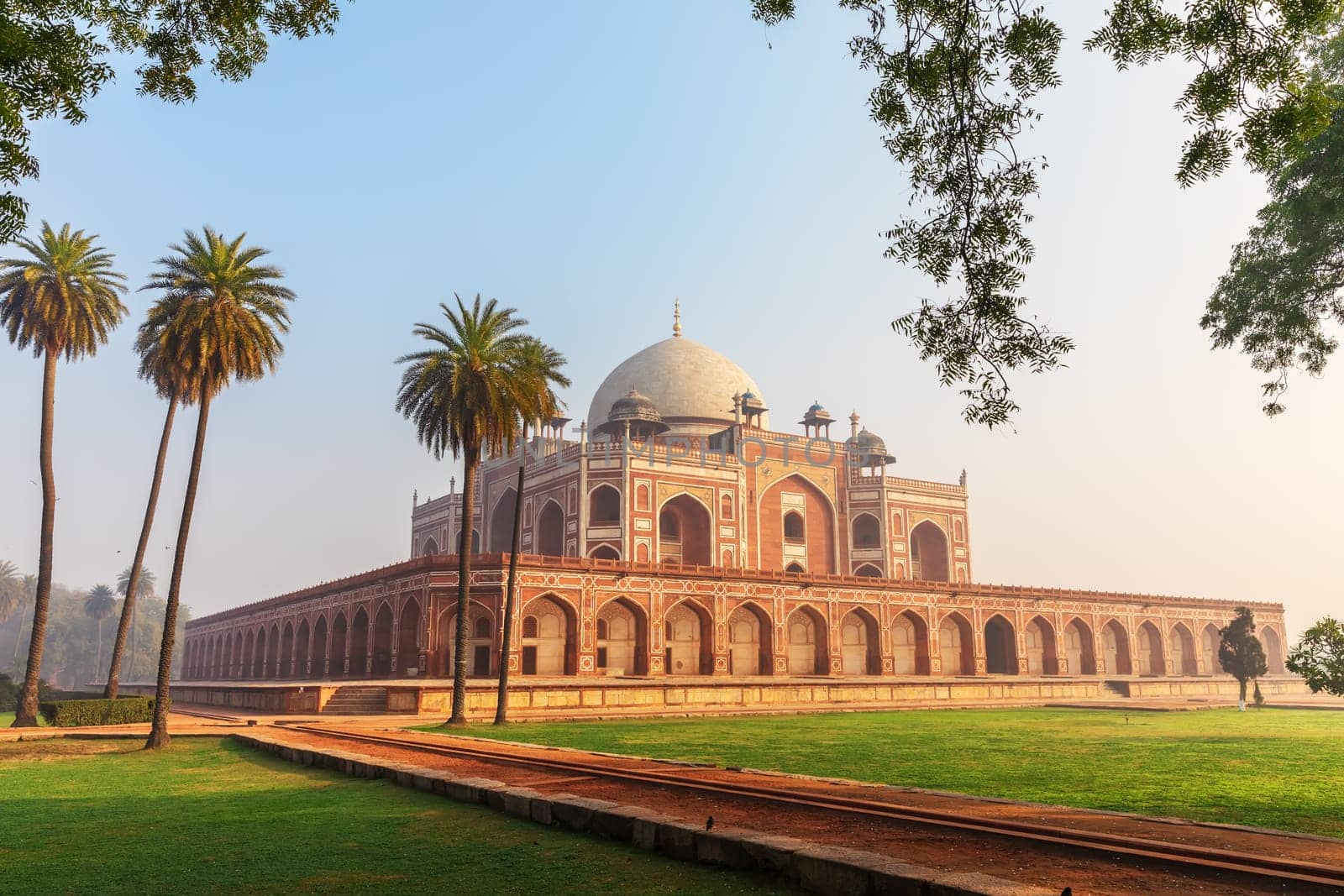 Humayun's Tomb main view, New Delhi, India.