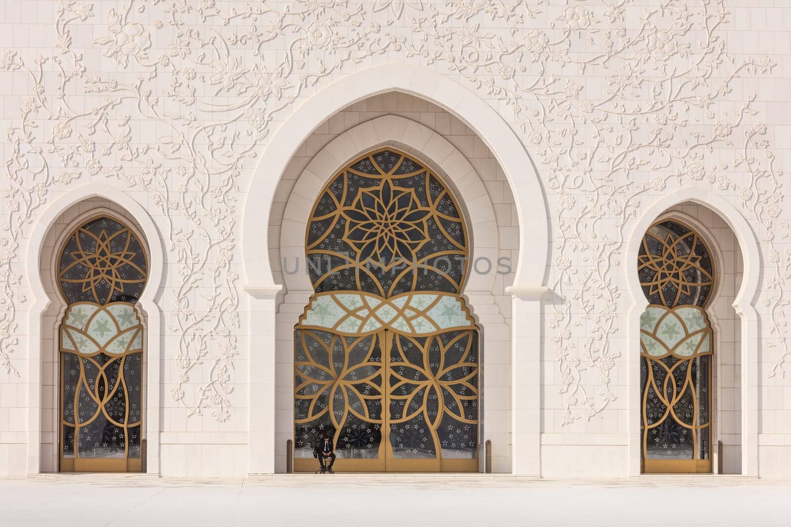 Sheikh Zayed Grand Mosque in Abu Dhabi. United Arab Emirates
