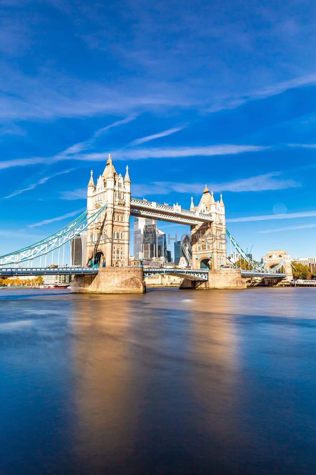Tower Bridge in London, UK, United Kingdom. Europe.