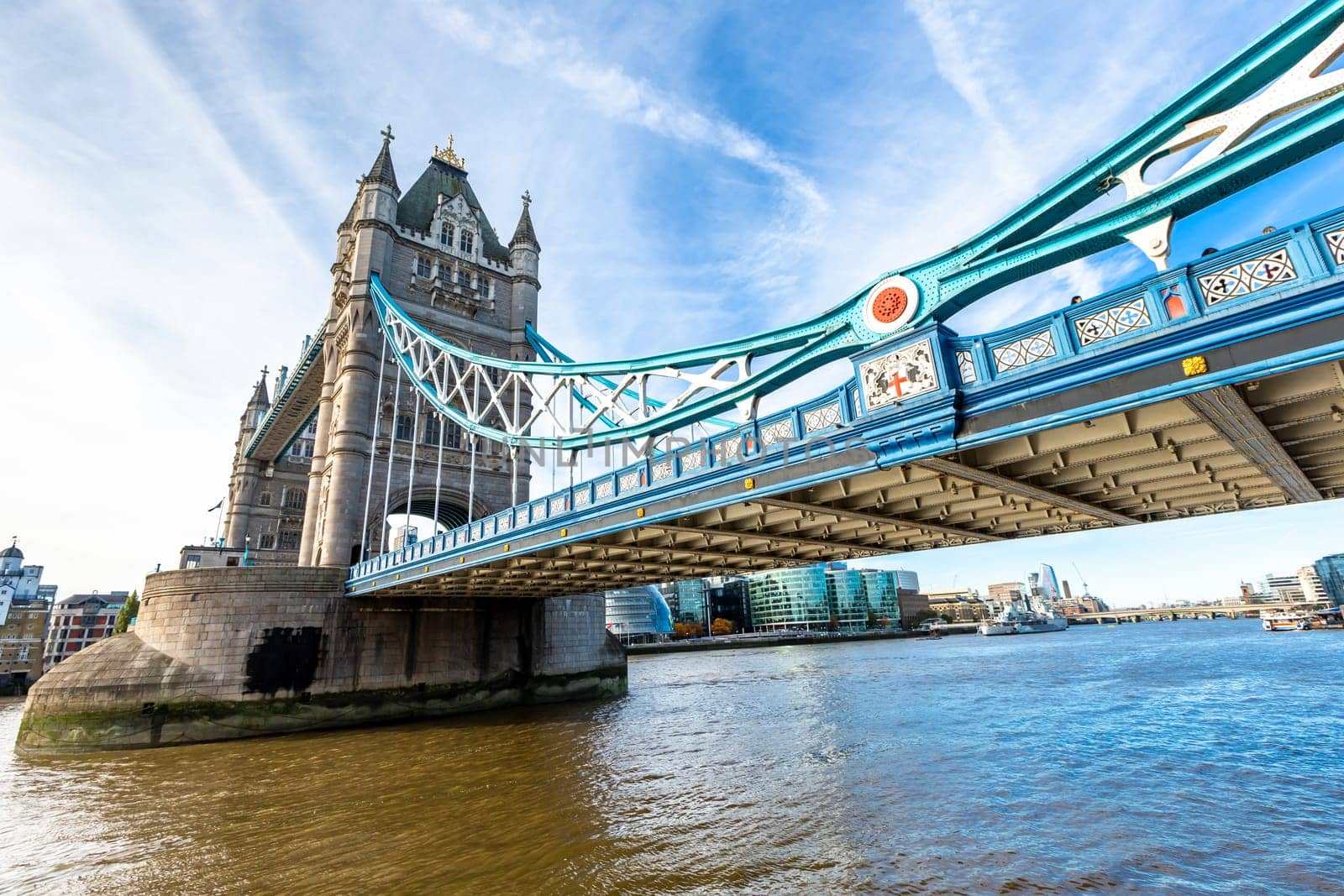 Tower Bridge in London, UK, United Kingdom. Europe.