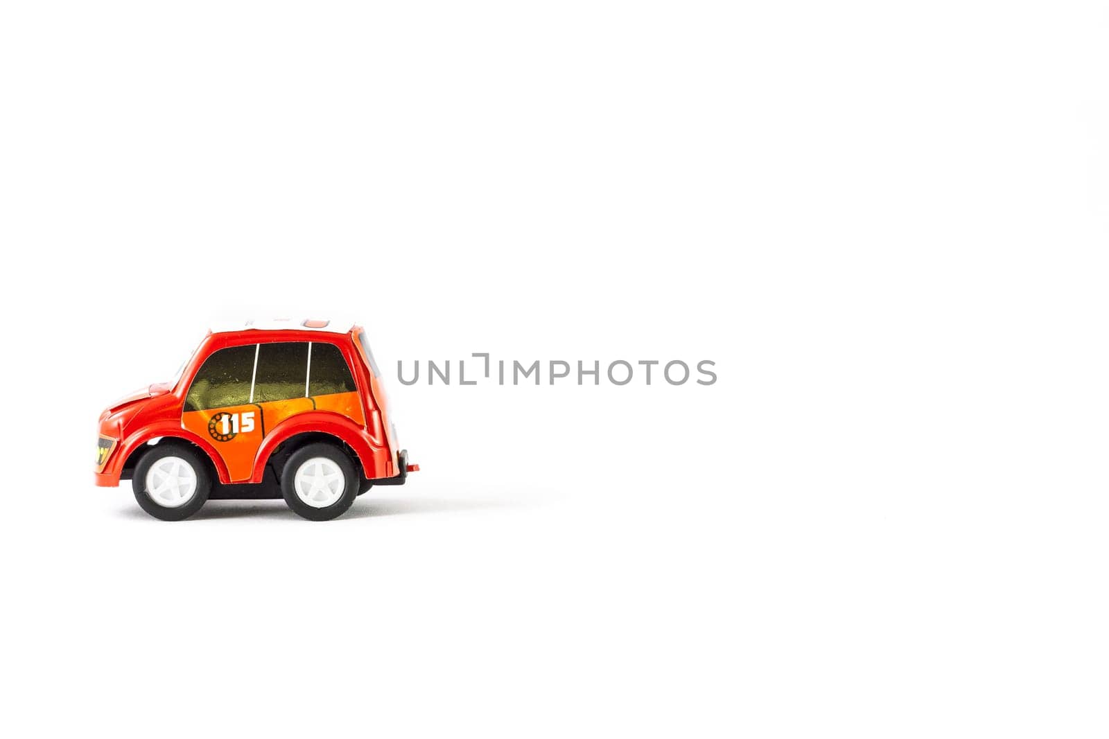 Fireman toys car. Italian little model of italian "vigili del fuoco"""