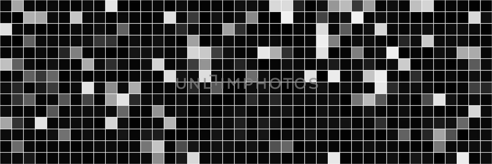 Grayscale abstract square pattern, vector illustration