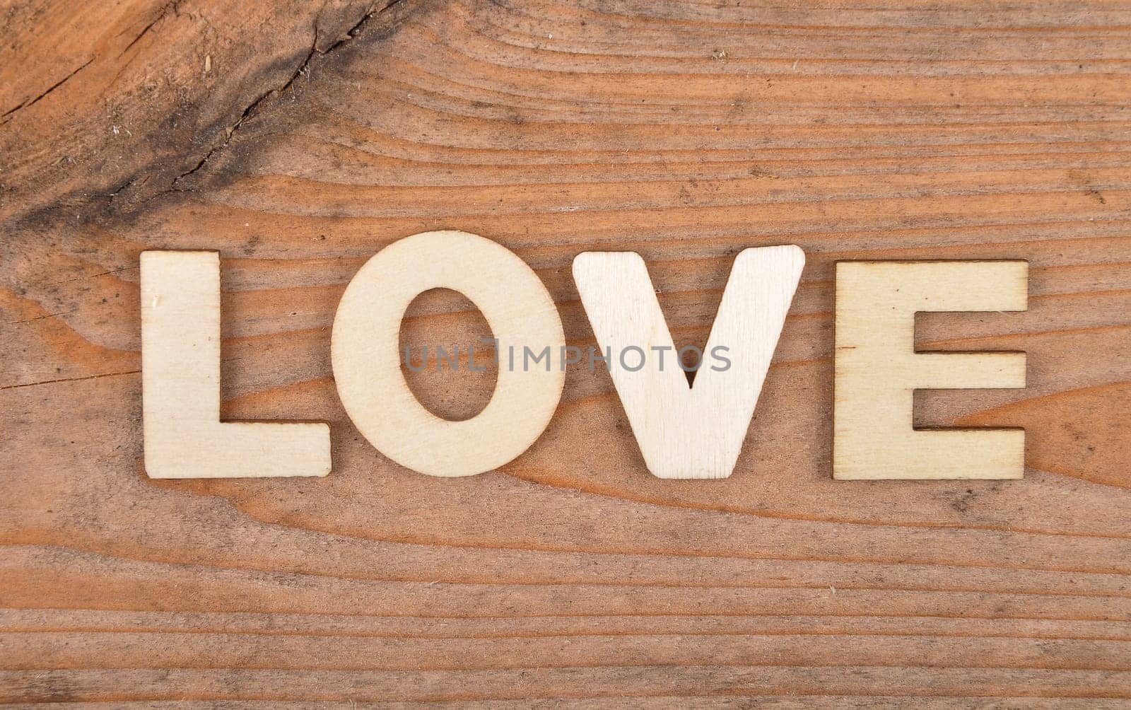 Term from wooden letters on grunge wood