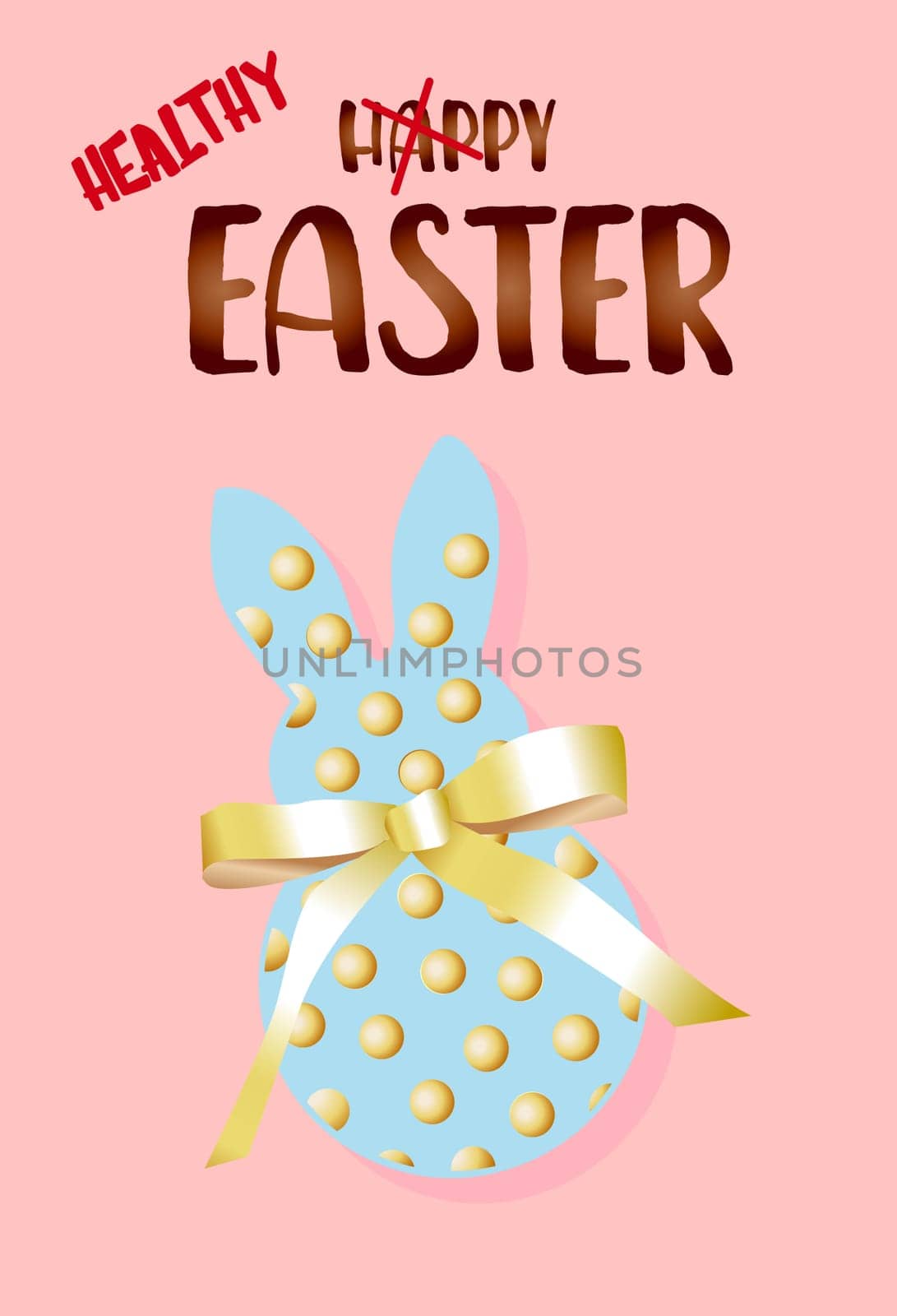 easter card. Happy easter. Rabbits Vector illustration