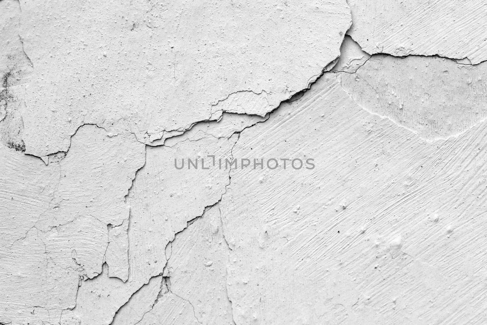 Detail of the cracked stucco - grunge texture