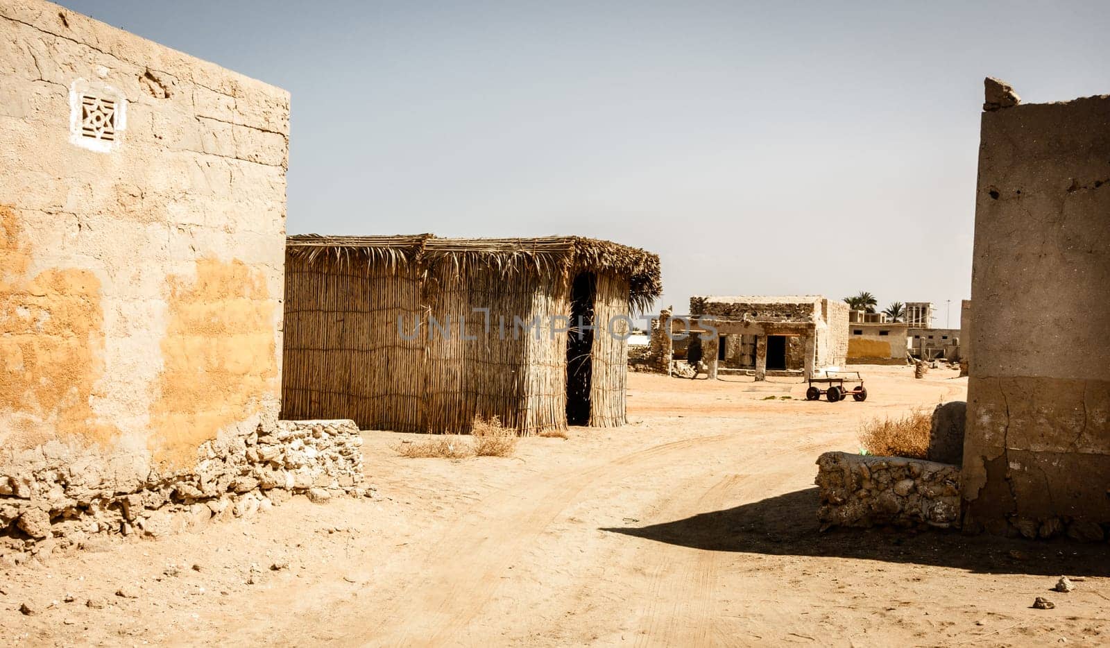 Ghost town of Al Jazirat Al Hamra in Ras Al Khaimah, UAE
