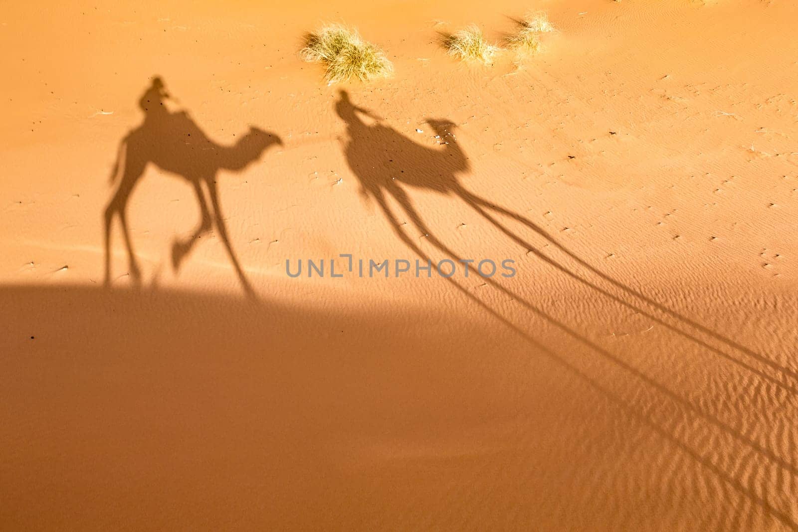 Merzouga in the Sahara Desert in Morocco