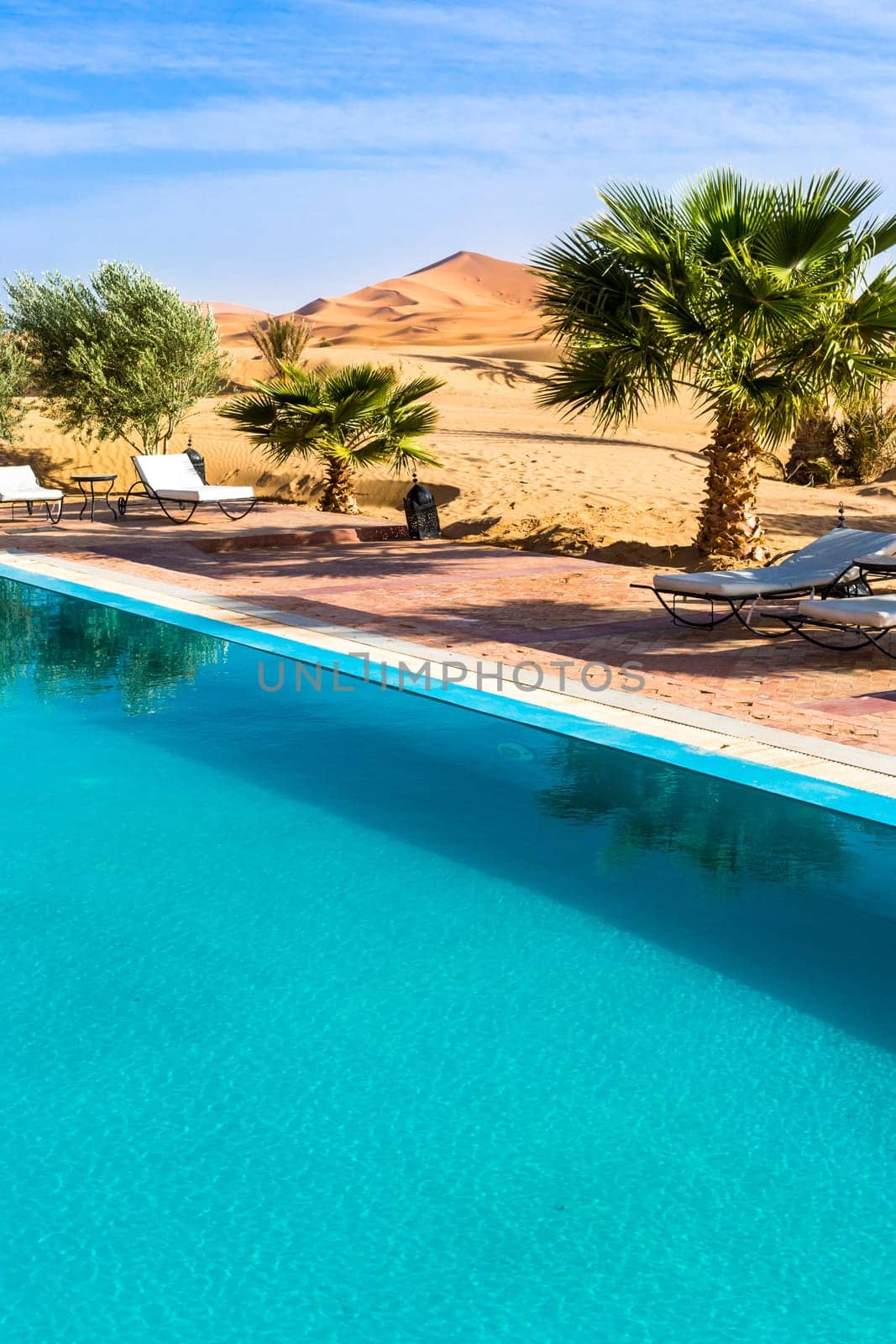Merzouga in the Sahara Desert in Morocco