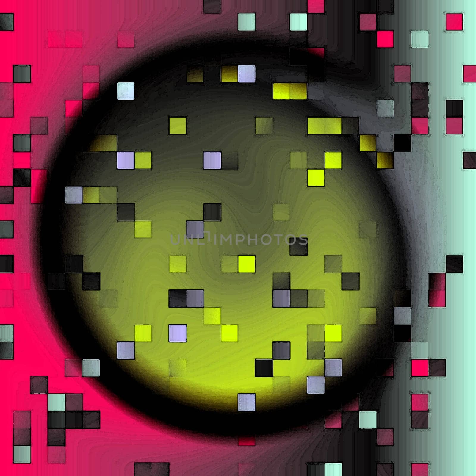 Dark red purple yellow color abstract pixels technology texture for computer graphic