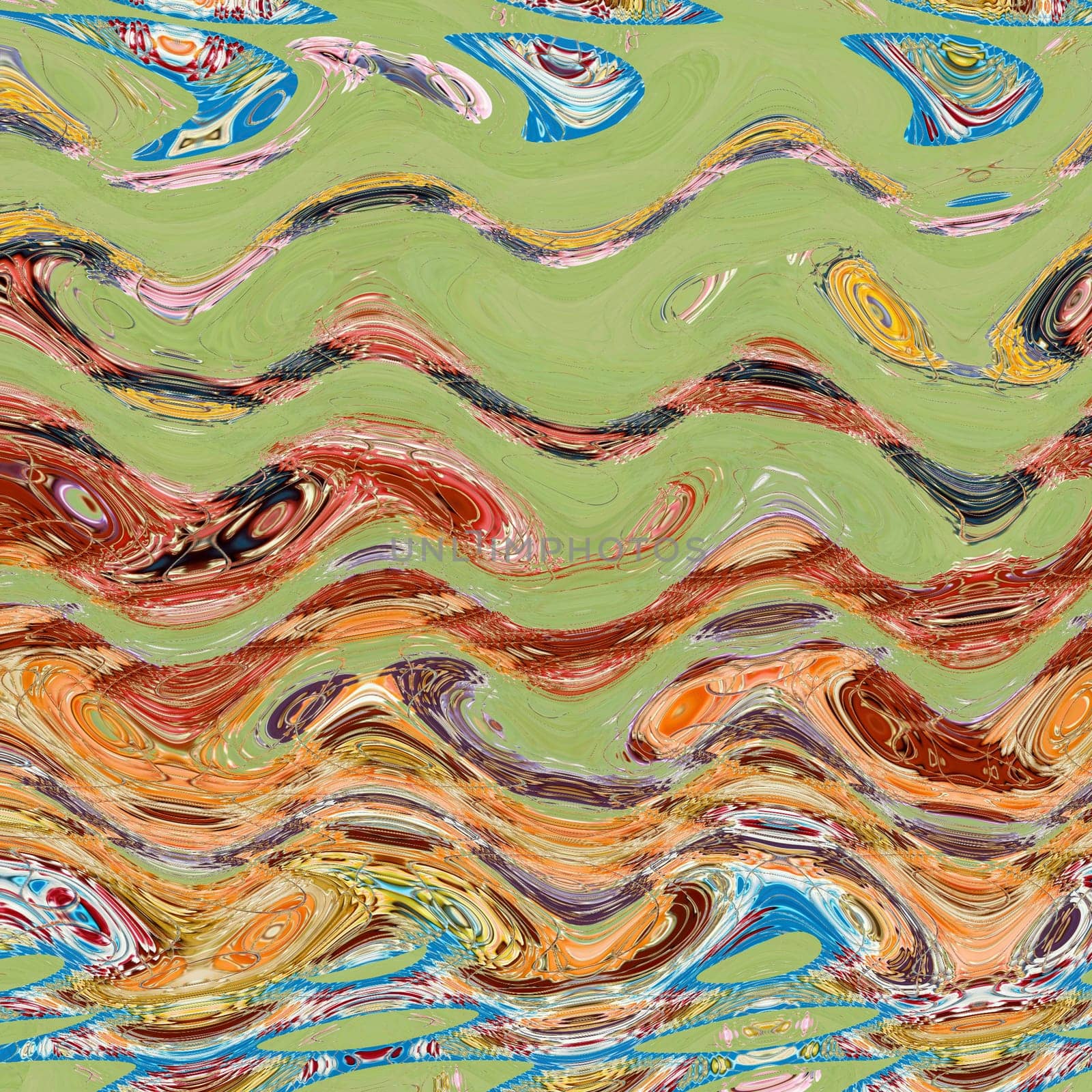 colorful background in spring colors with waves