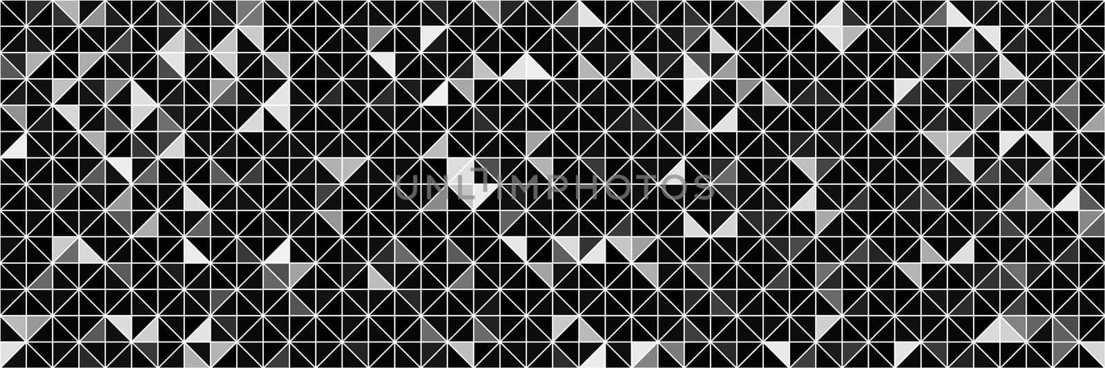 Grayscale triangle abstract pattern, background vector illustration