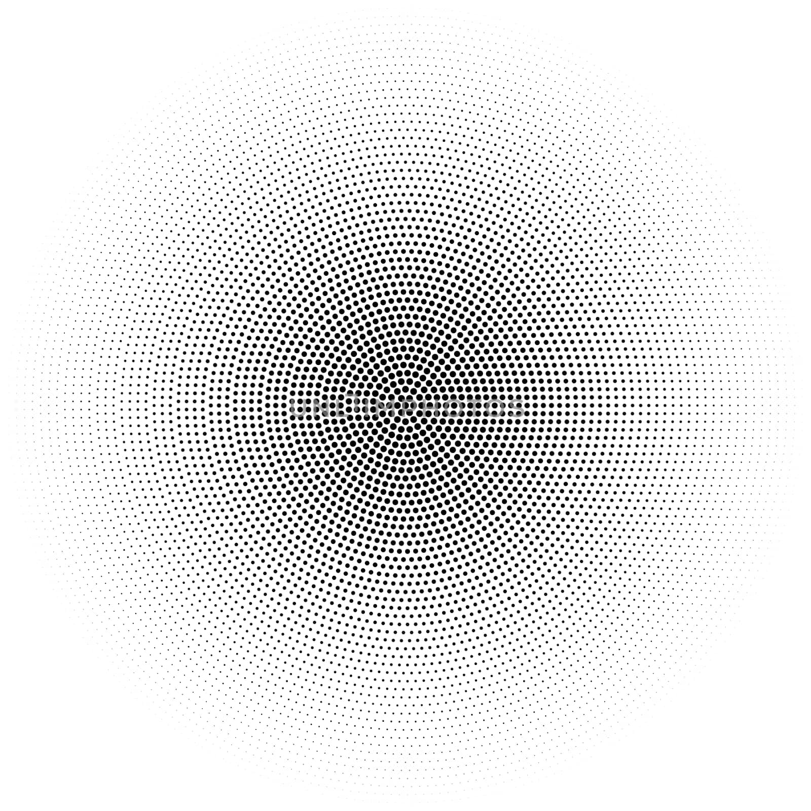 Halftone circular gradient abstract background, vector illustration