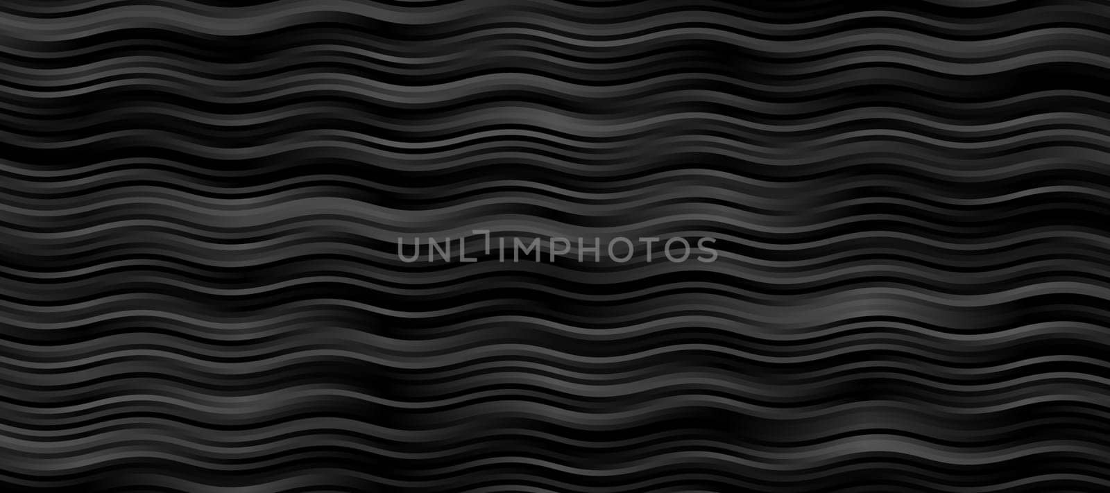 Abstract dark grayscale wavy lines background illustration