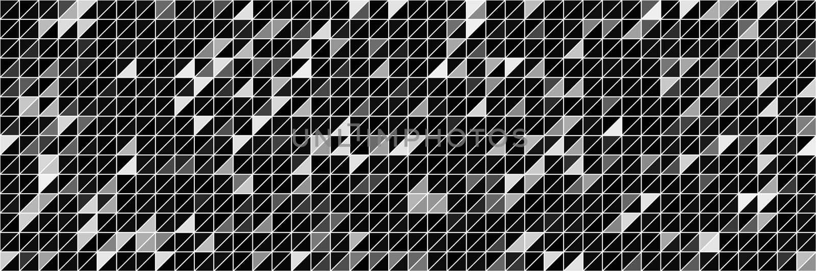 Grayscale triangle abstract pattern, background vector illustration