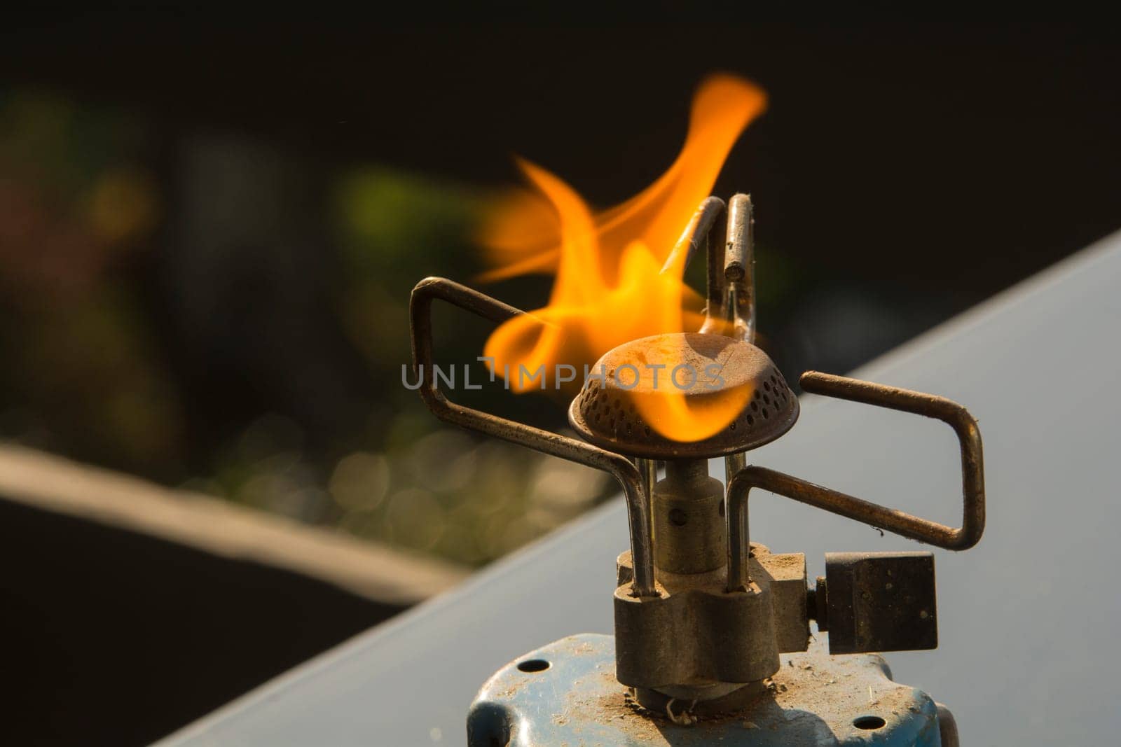 a gas flame