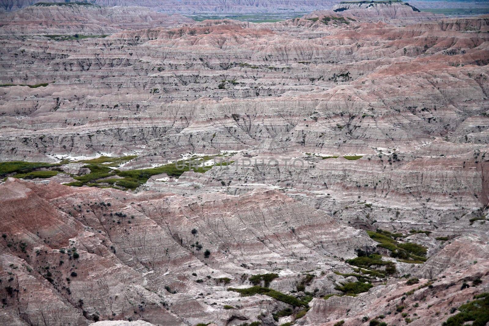 View of the Badlands National Park (South Dakota)