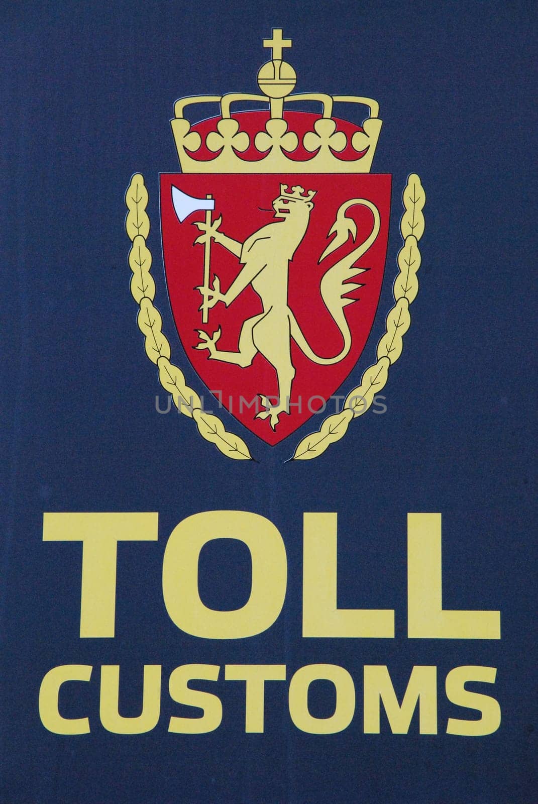 Norway Customs Norwegian Import Export Trade EU Europe Toll Customs Sign Sign Free Trade Zone