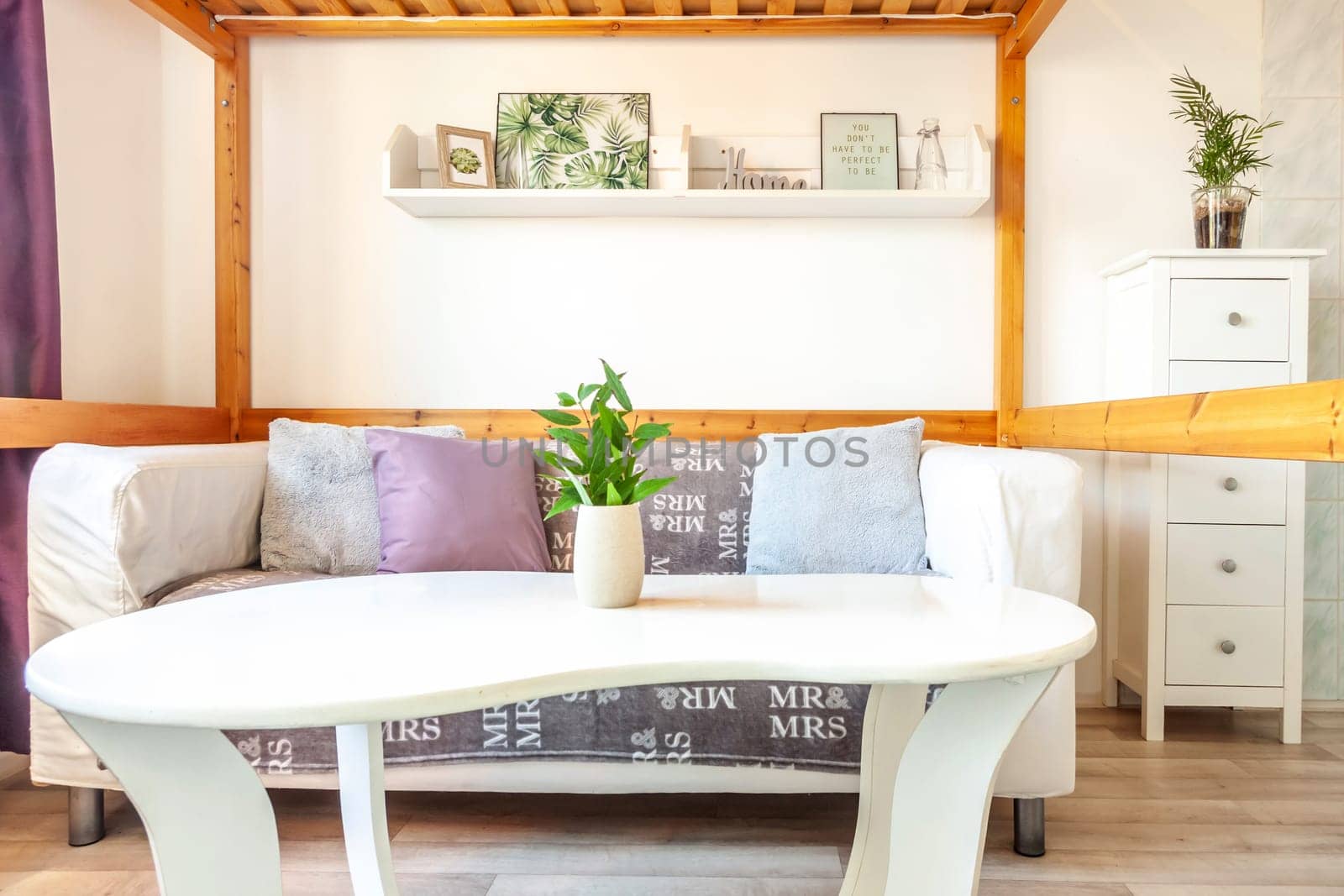 Interior photo shoot in a modern apartment. High quality photo