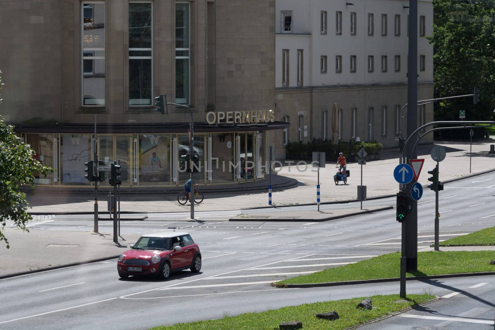 Wuppertal  Nrw  Germany - July 31  2017:.WUPPERTAL  NRW  GERMANY - JULY 31  2017:. Wuppertal-Barmen, Wuppertal Opera House, Originally built as Stadttheater Barmen 1905