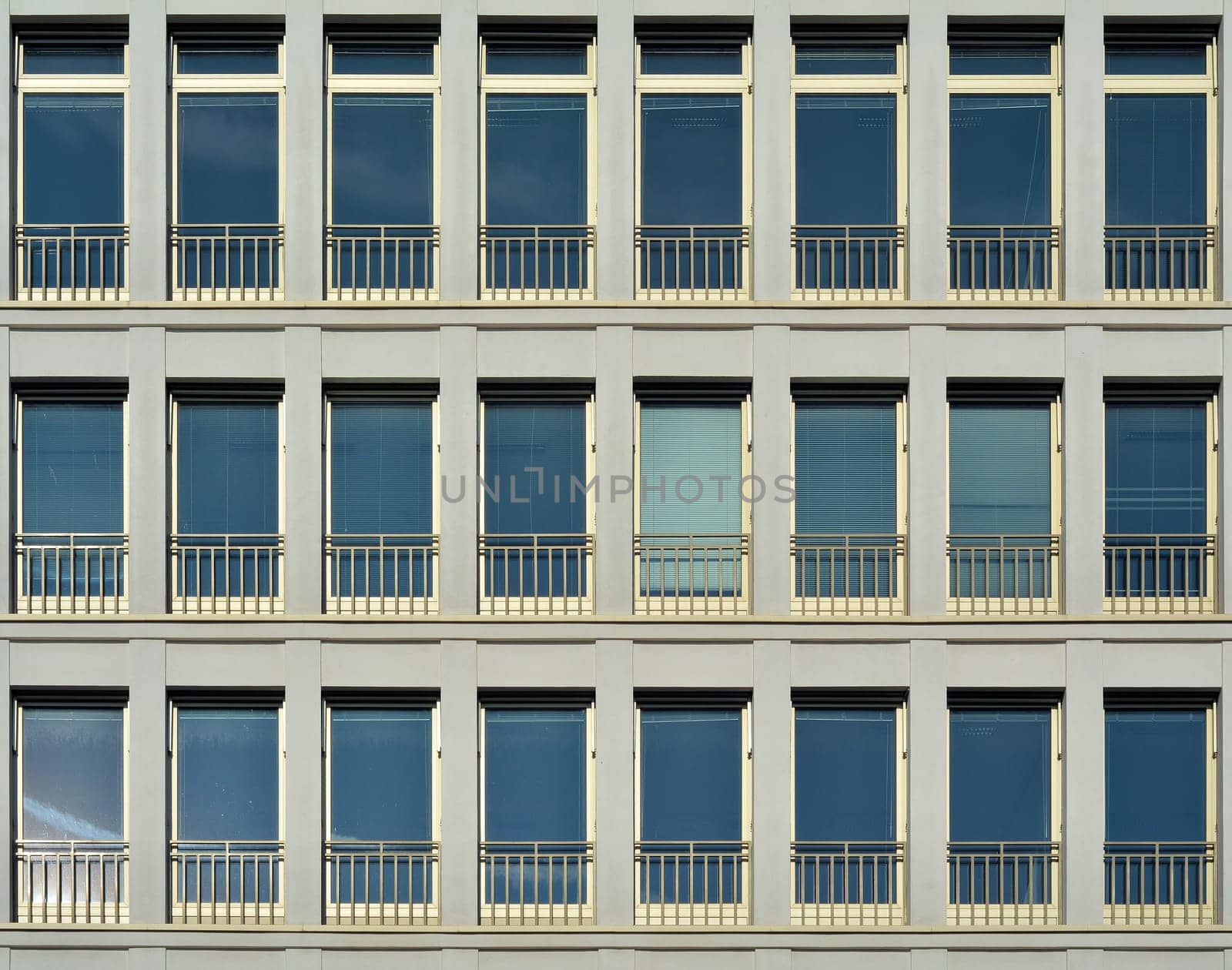 Window front of an office building in Berlin