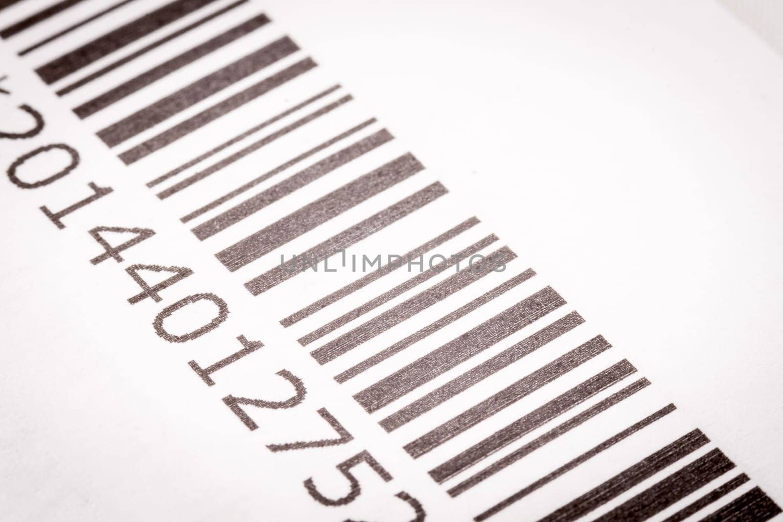 Black and white barcode. Particular of a Barcode