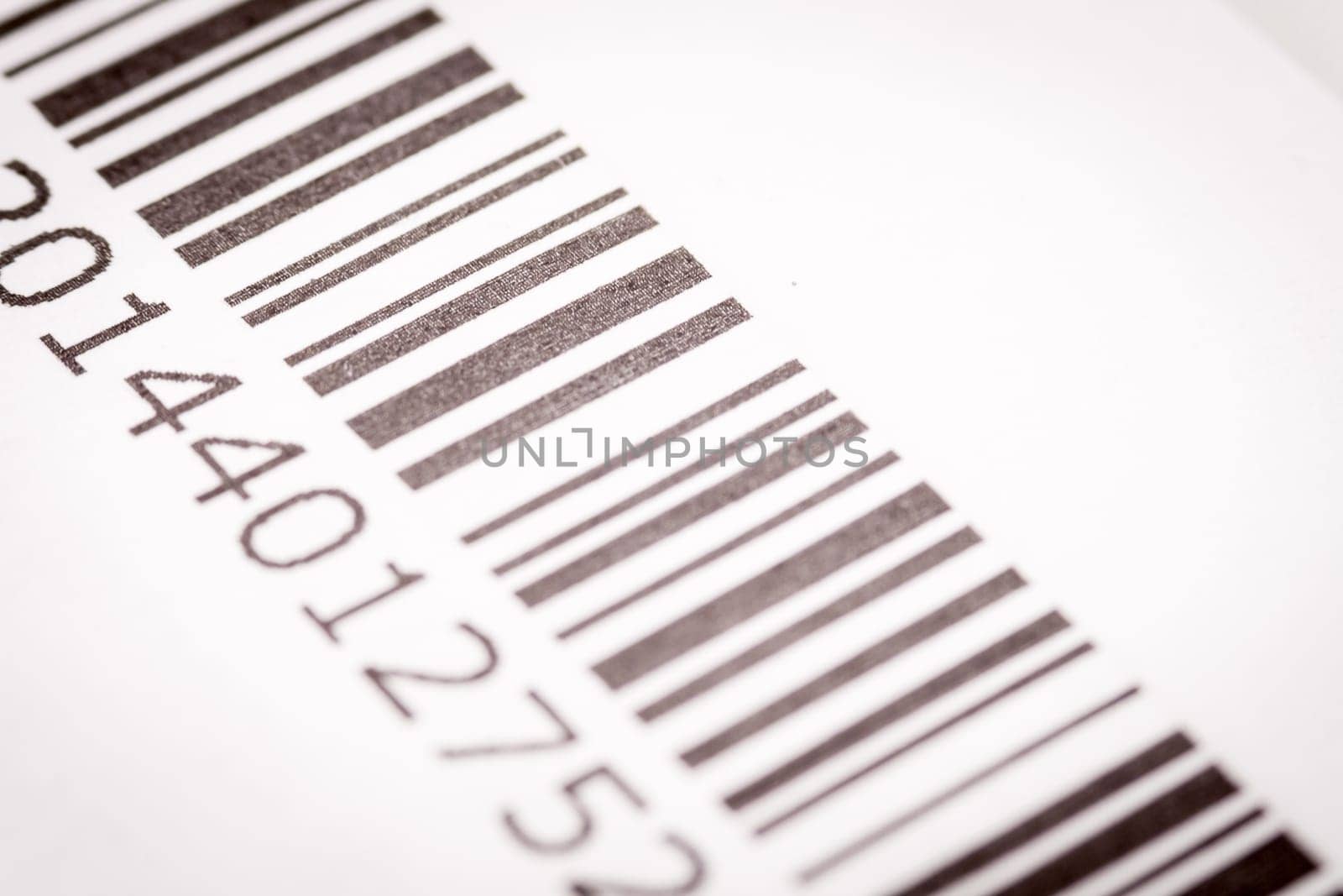 Black and white barcode. Particular of a Barcode