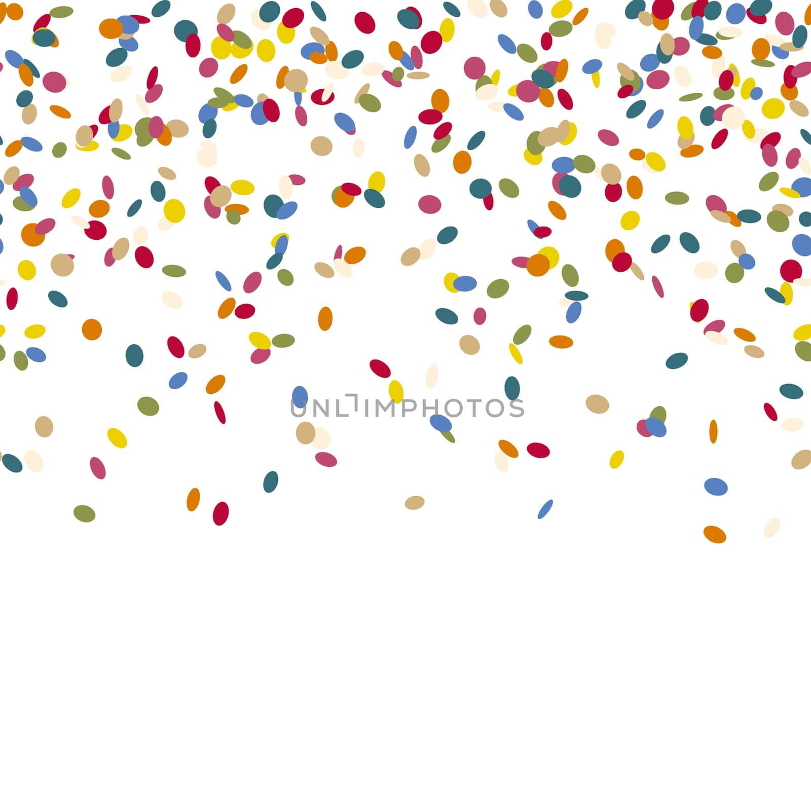 colored falling confetti seamless background for carnival party
