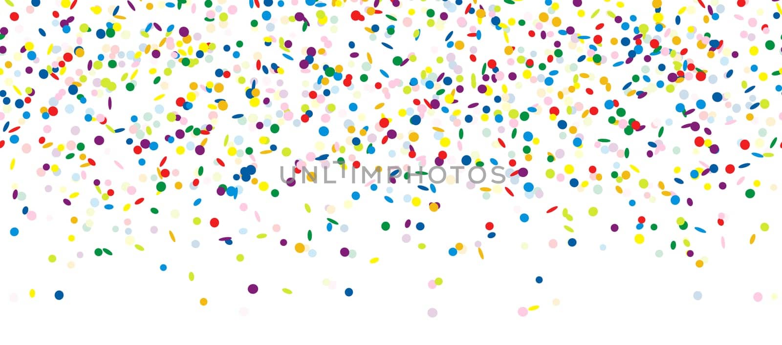 colored falling confetti seamless background for carnival party