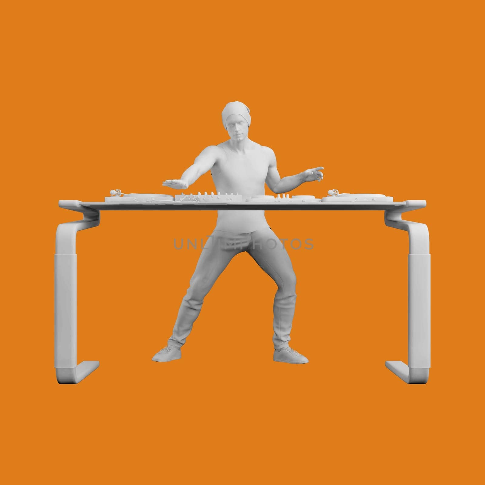 Music DJ Musician Playing in Concert Concept