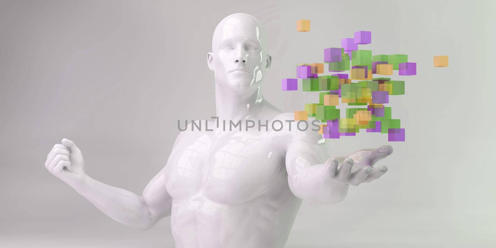Business Intelligence with Data Abstract Technology Background
